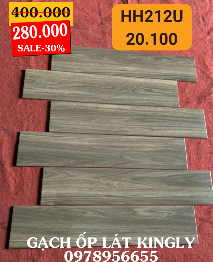 Gạch giả gỗ Trung Quốc 20x100 HH212U